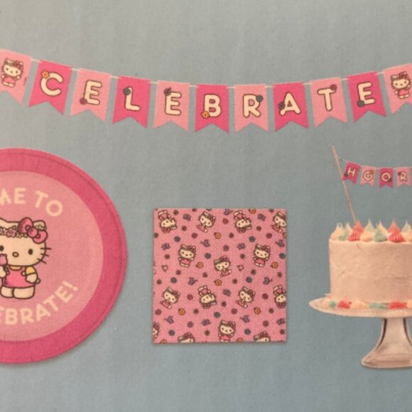 New Hello Kitty Paper Party Pack - Picture 1 of 9